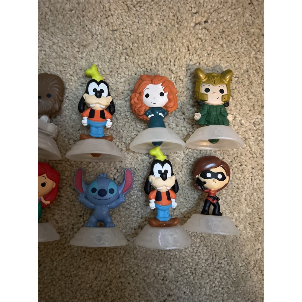Disney 100 Years of Wonder McDonalds Happy Meal Toy Lot 14 Figures - Picture 3 of 3